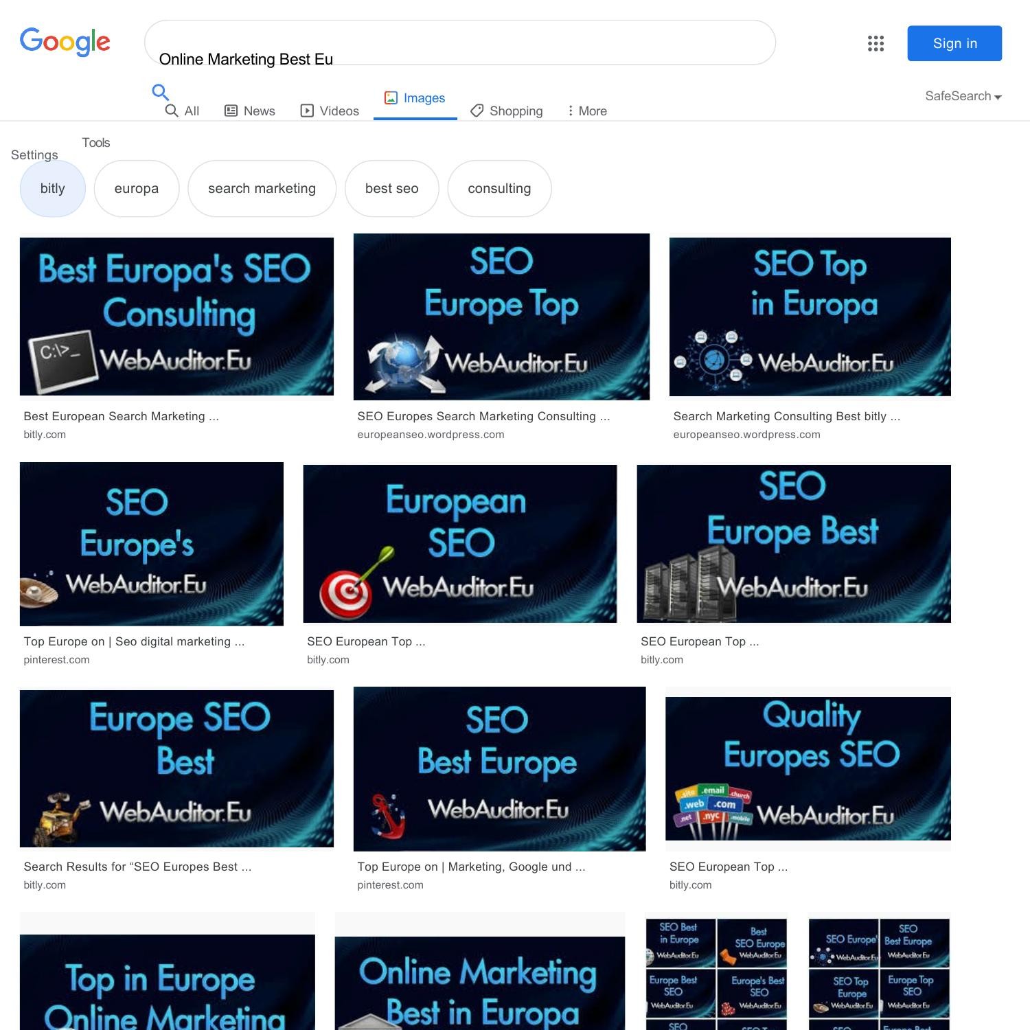 online marketing best europe google search Auditor.Eu Compilation