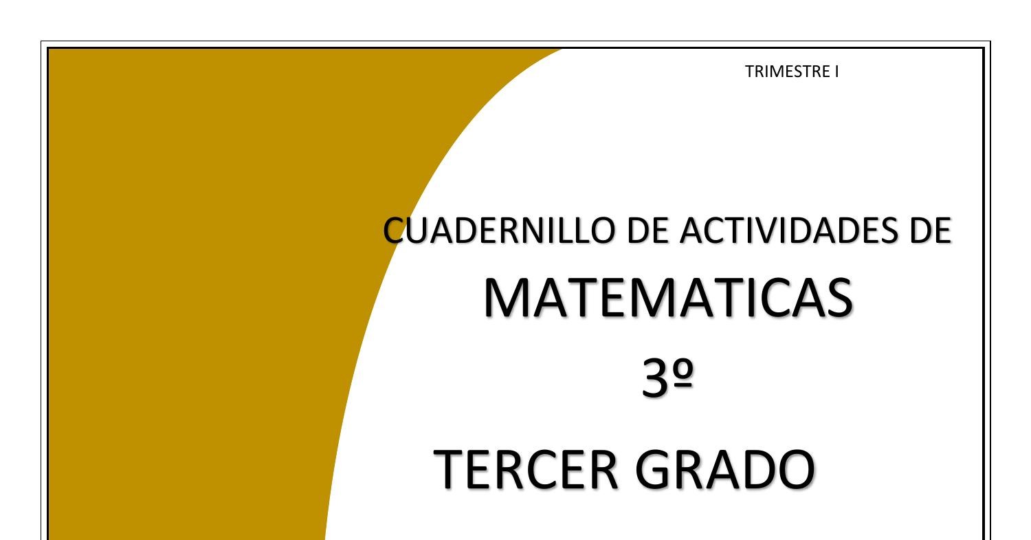Cuadernillo De Actividades De Matemáticas Tercer Grado De Secundaria