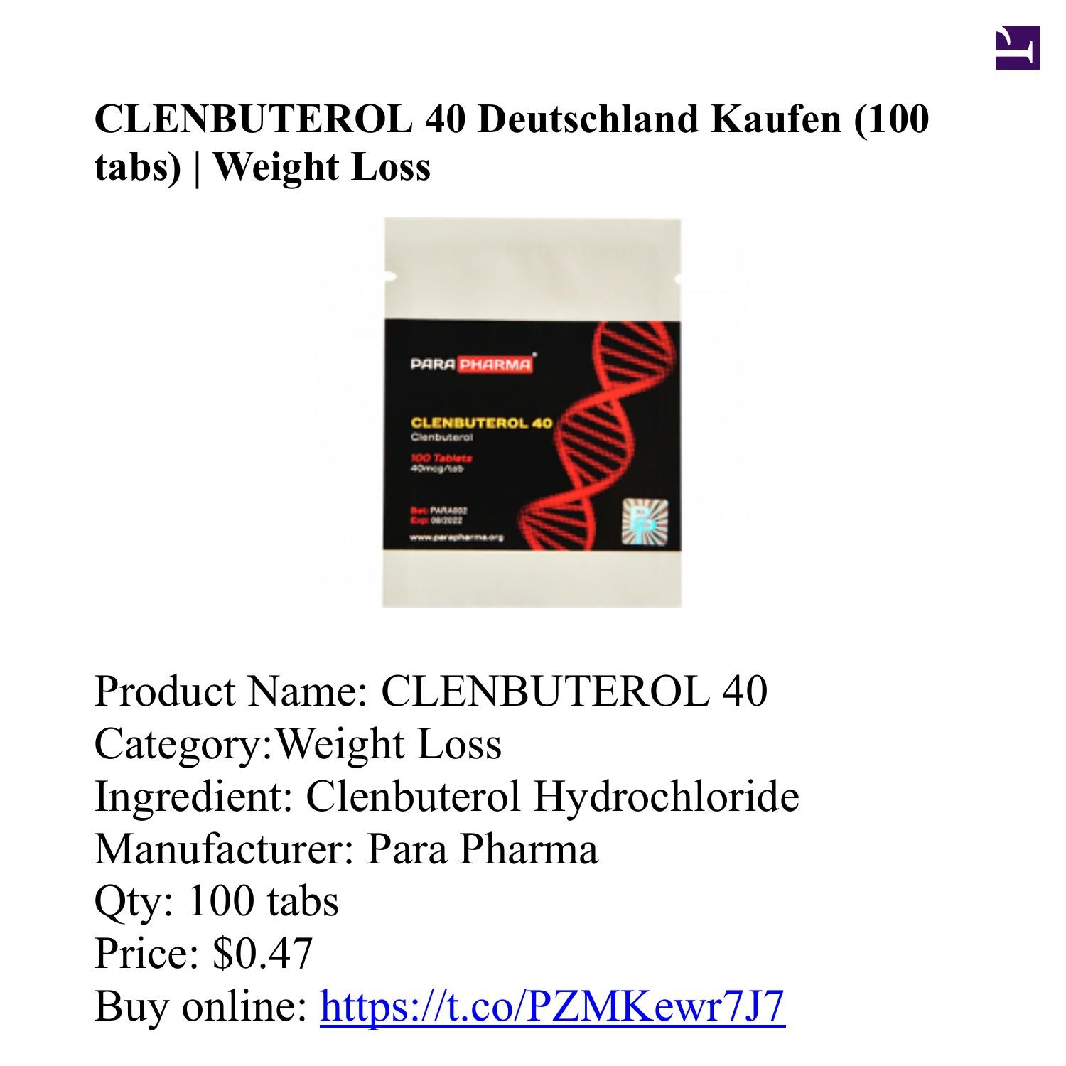 CLENBUTEROL 40 Deutschland Kaufen 100 tabs Para Pharma.pdf DocDroid