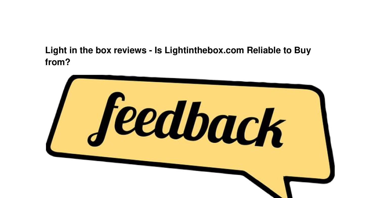 Light in the box reviews - Is Lightinthebox.com Reliable to Buy from? | DocDroid