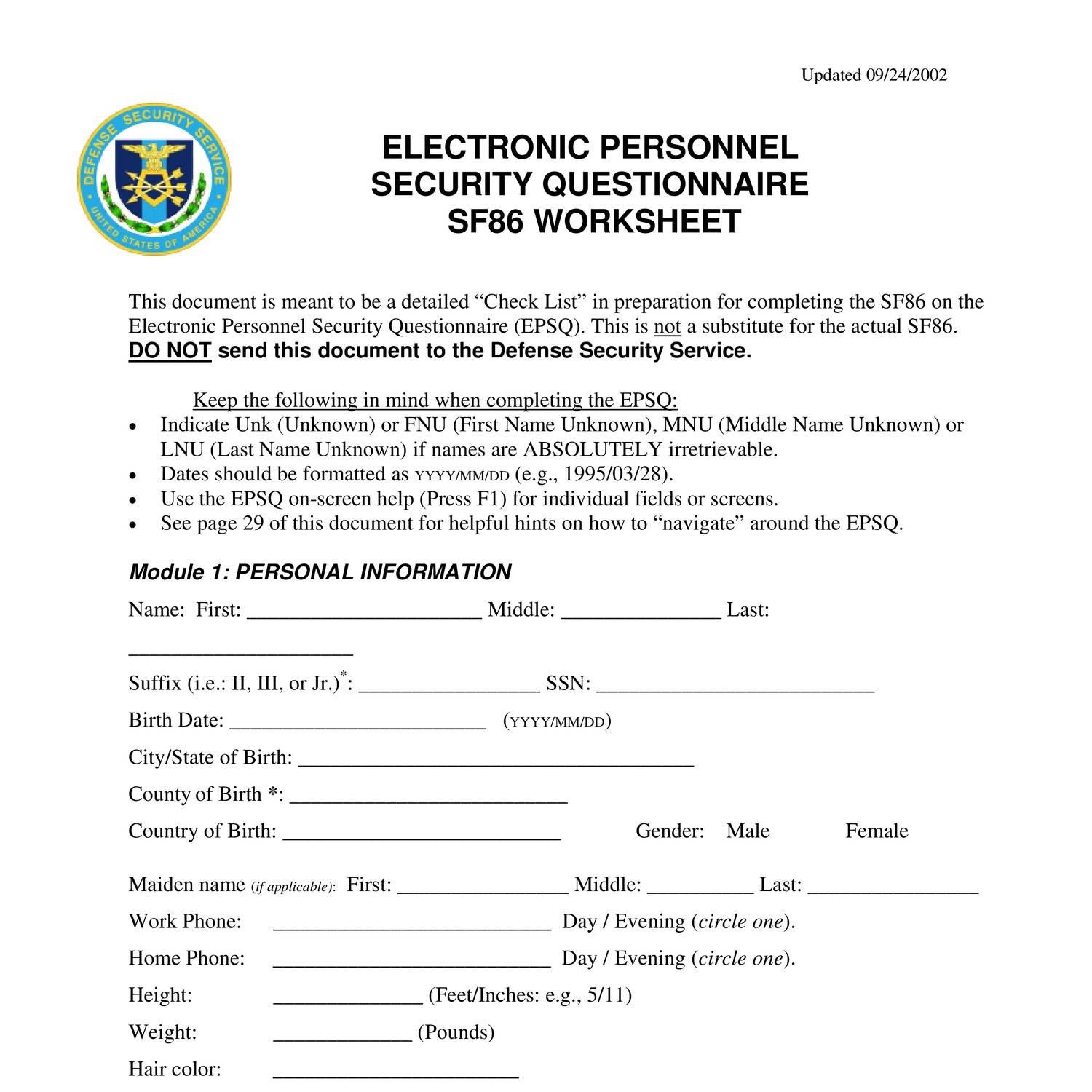 Security Clearance Application SF86.pdf - DocDroid