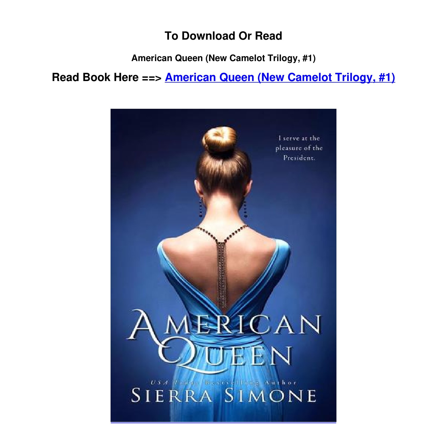 DOWNLOAD pdf American Queen New Camelot Trilogy 1 By Sierra Simone.pdf DocDroid