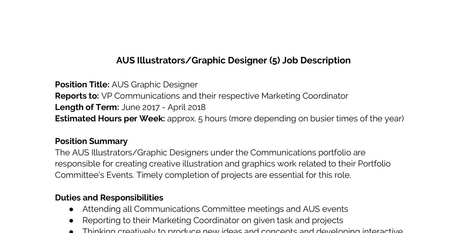 What Is Graphic Designer Job Description