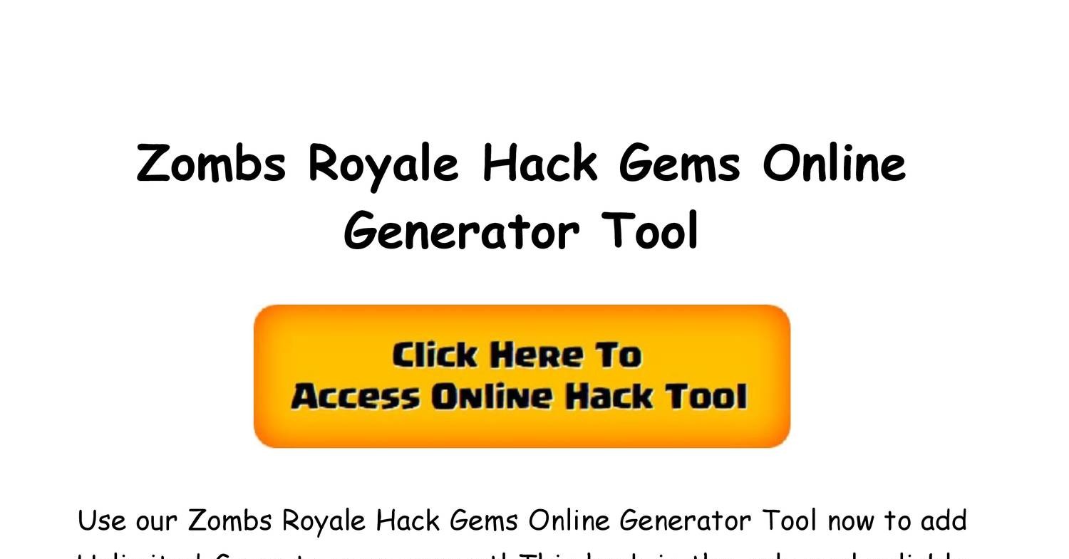 Zombs Royale Hack Gems Generator