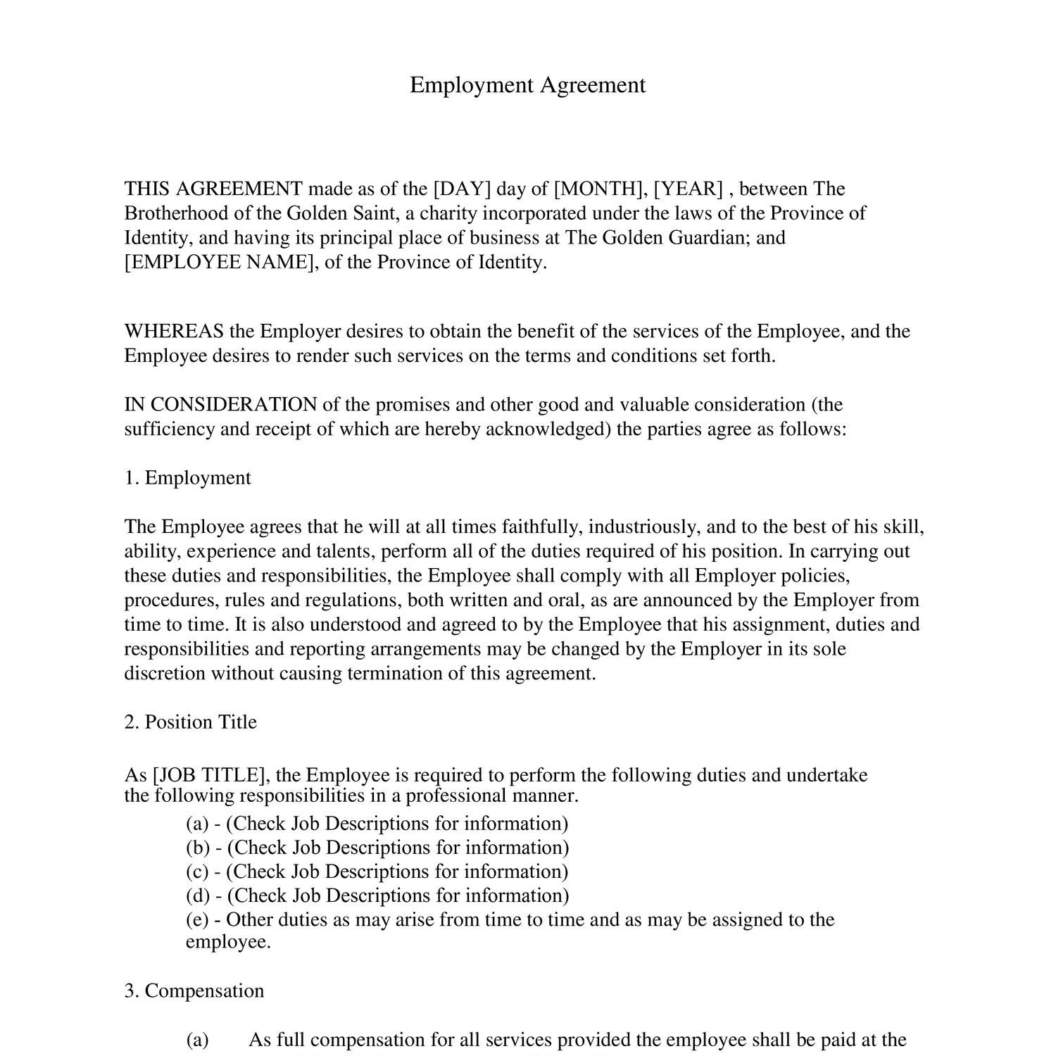Employment contract template 1 pdf DocDroid