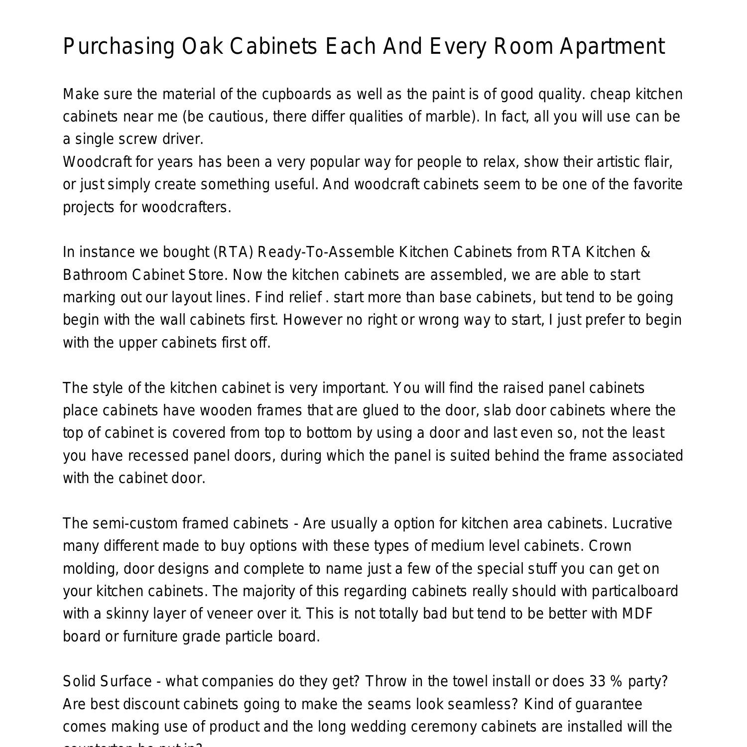 Purchasing Oak Cabinets You Will Find Many Room In Your Residencebpfio ...