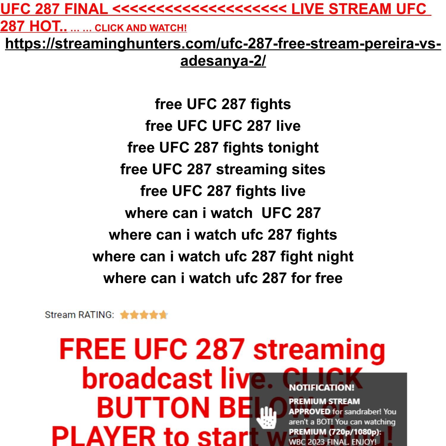 FREE UFC 287 STREAMING HD PREMIUM.pdf DocDroid