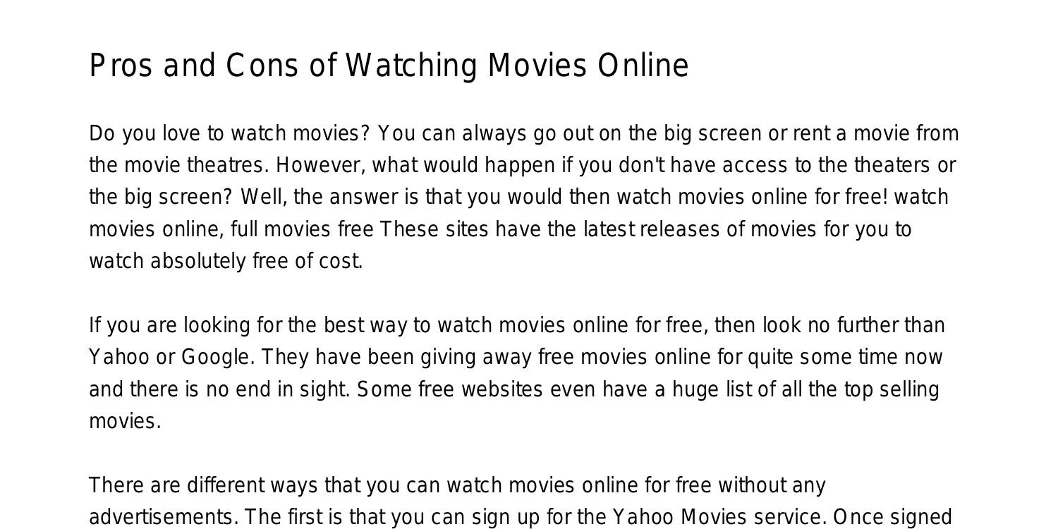 watch movies online