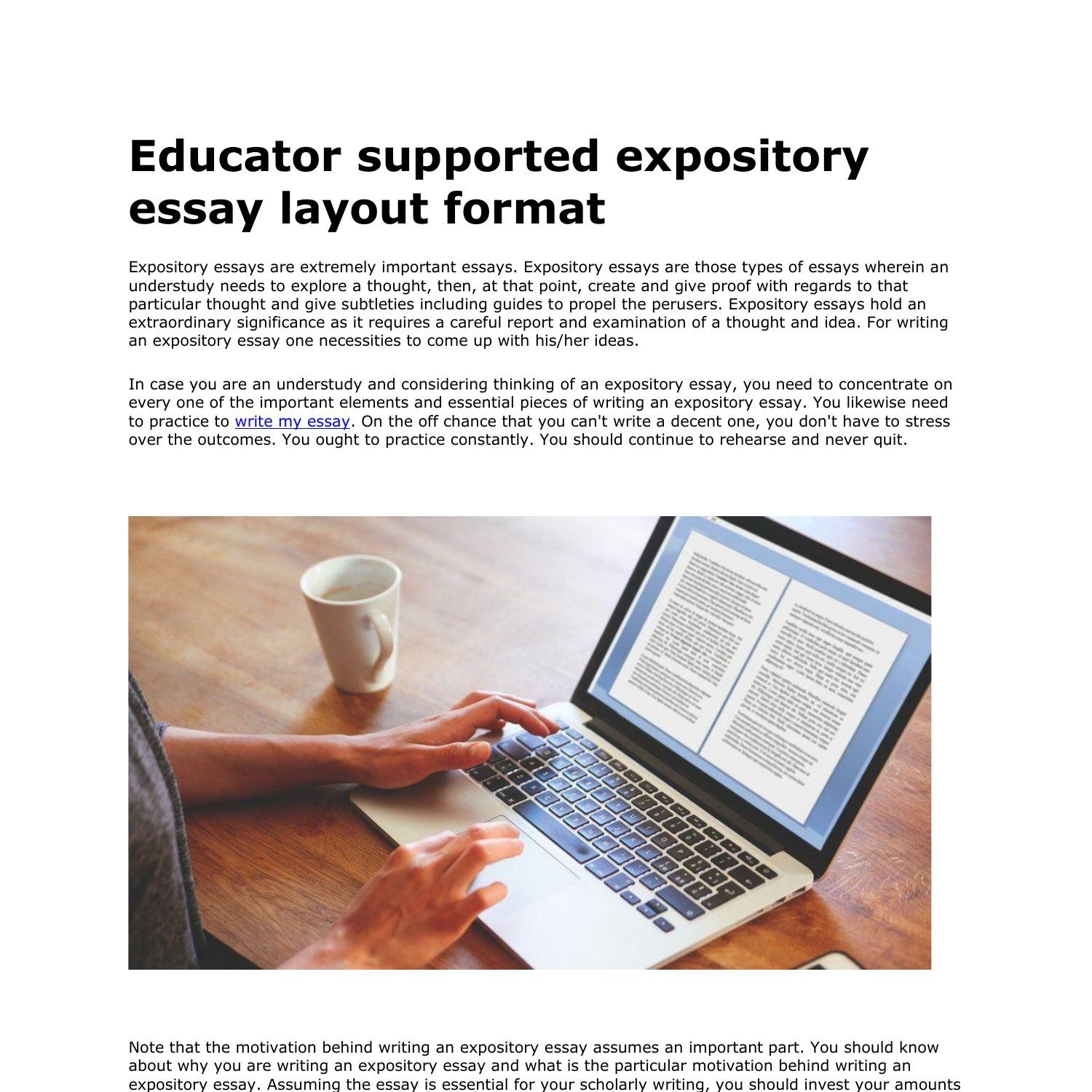 Educator supported expository essay layout format pdf.pdf | DocDroid