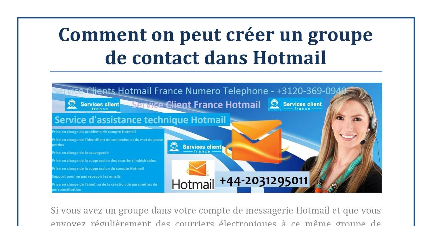 Video Comment Faire Un Groupe De Contact Sur Hotmail