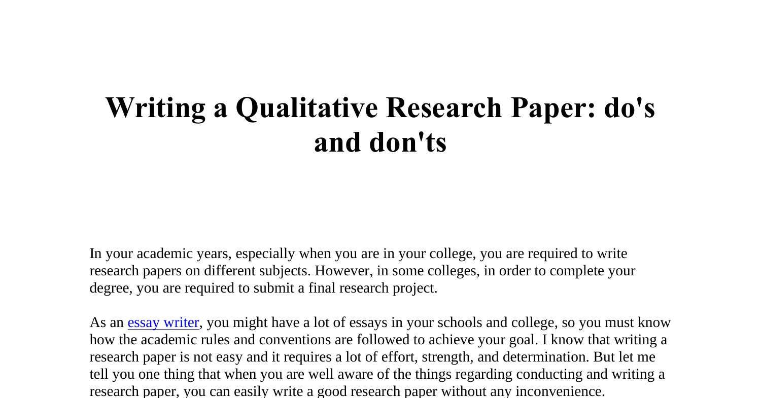 SAMPLE QUALITATIVE RESEARCH PAPER PDF FOR STUDENTS visual data 4