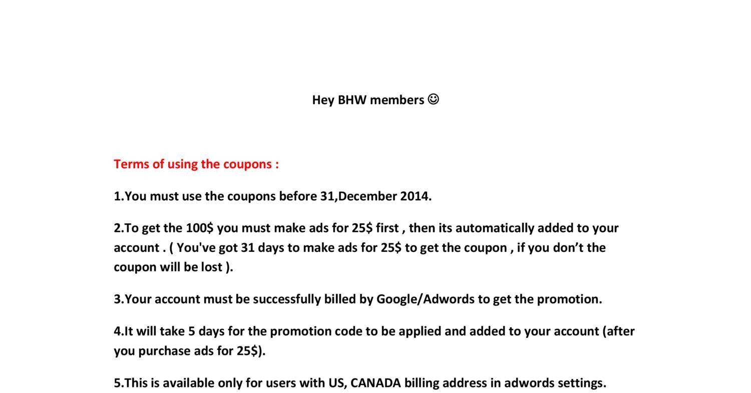 bhw adwords