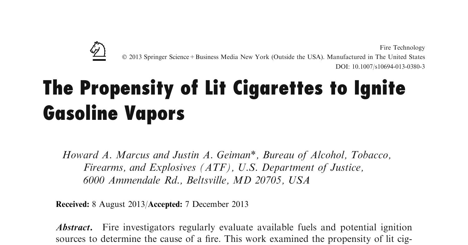 The Propensity of Lit Cigarettes to Ignite Gasoline Vapors.pdf DocDroid