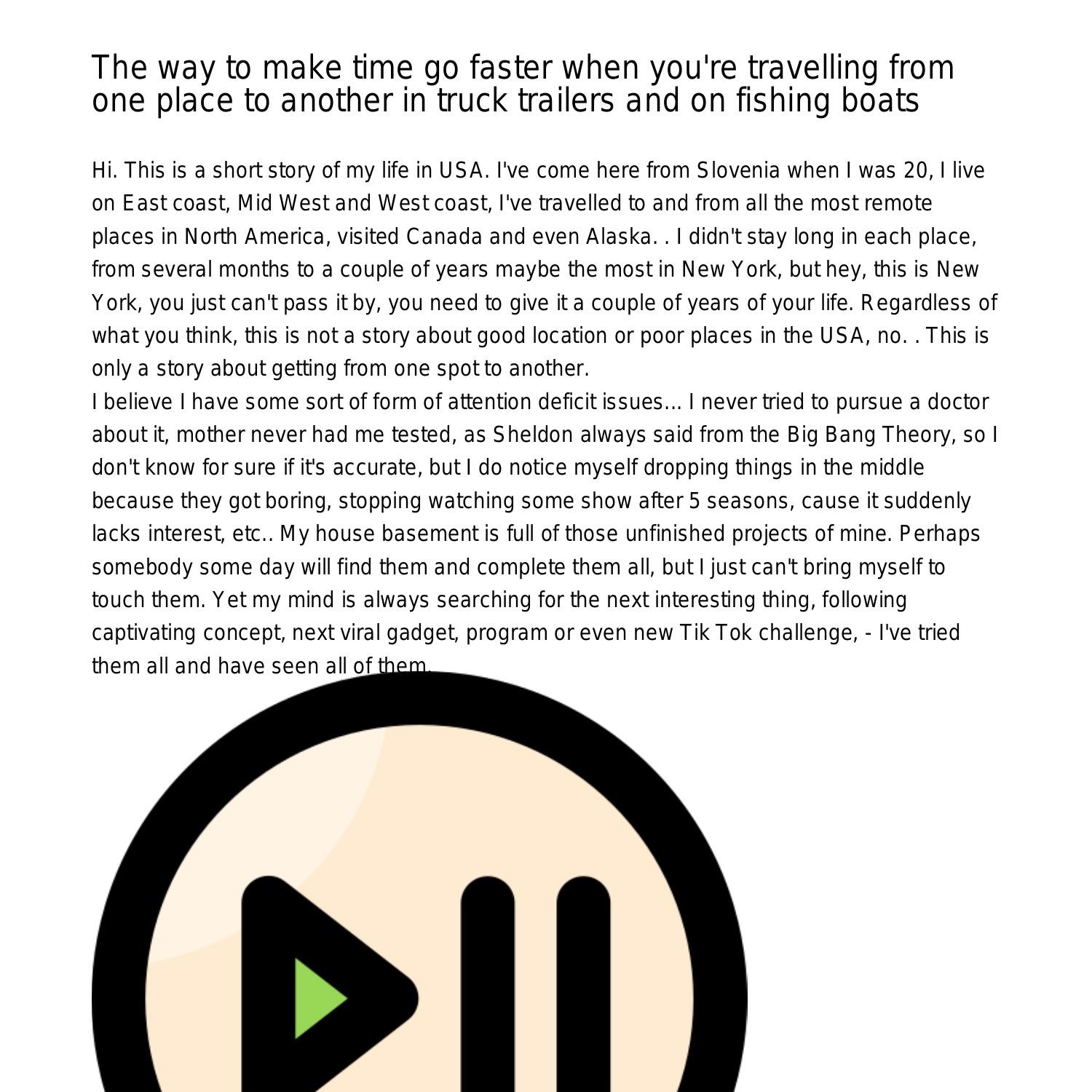 The way to make time go faster when you are travelling from one area to  another in truck trailers and on fishing boatsujqms.pdf.pdf | DocDroid