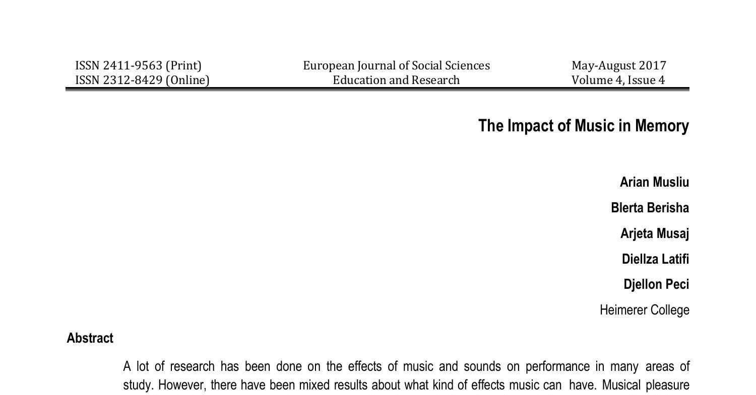 The Impact of Music on Memory.pdf | DocDroid