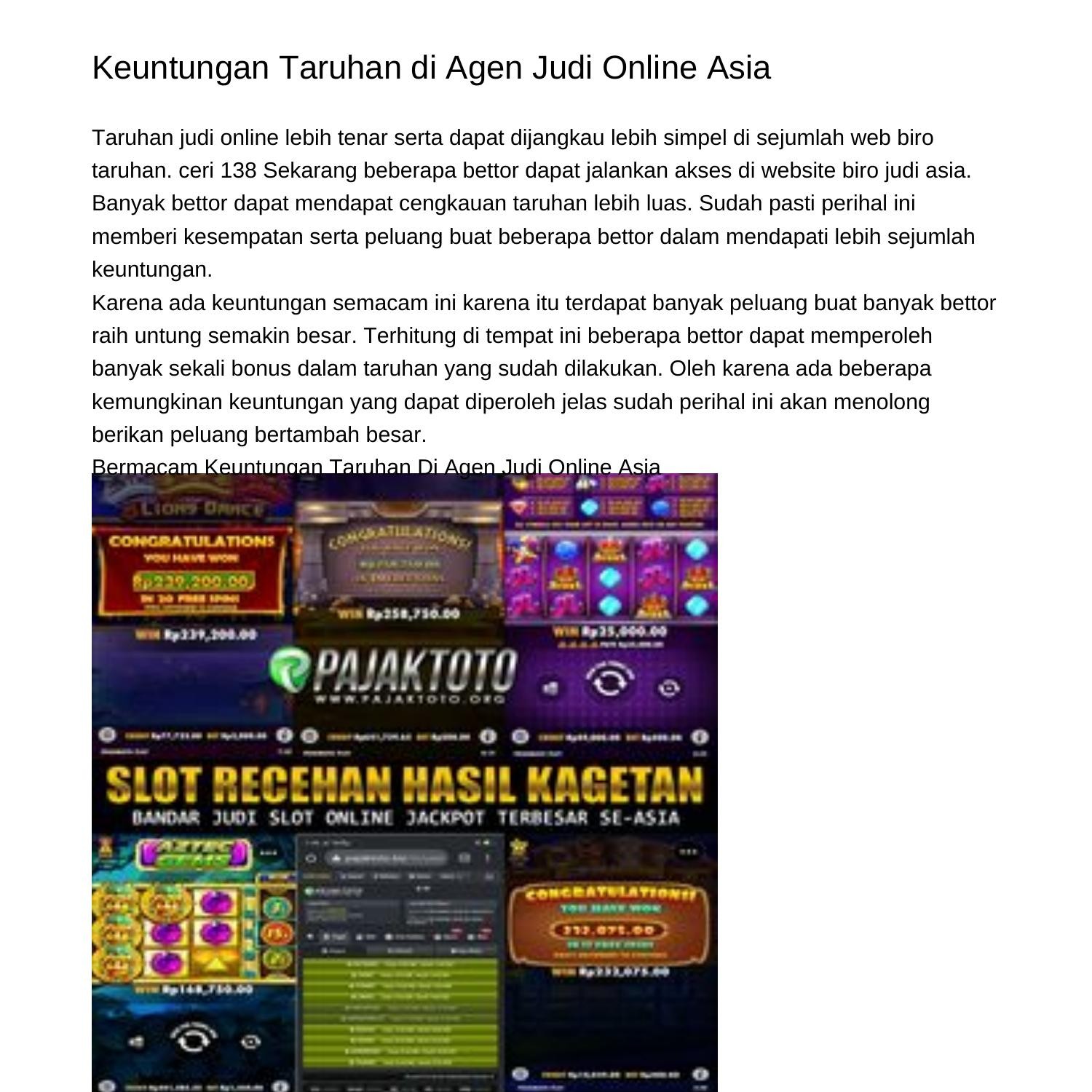 taruhan online asia