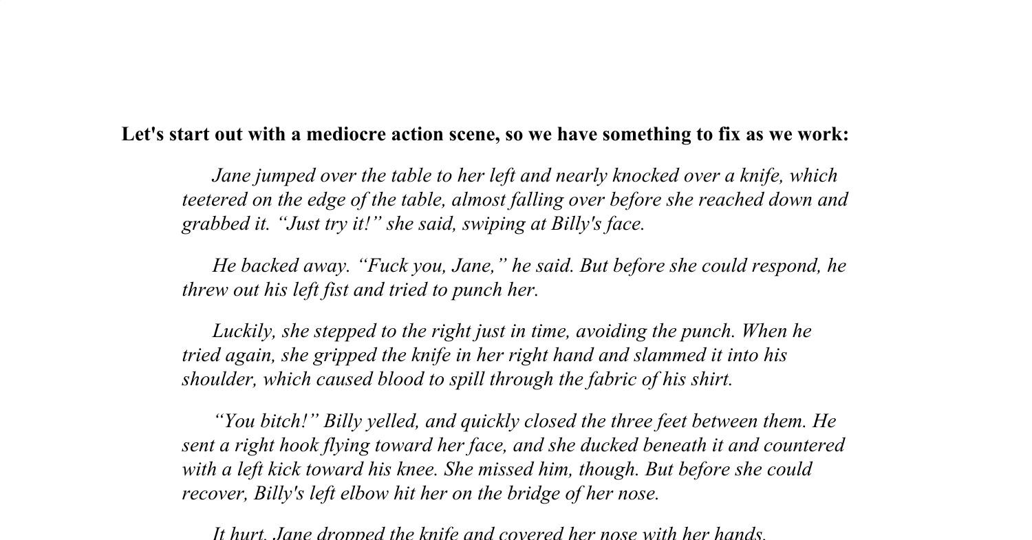 Fight Scene Tips pdf DocDroid