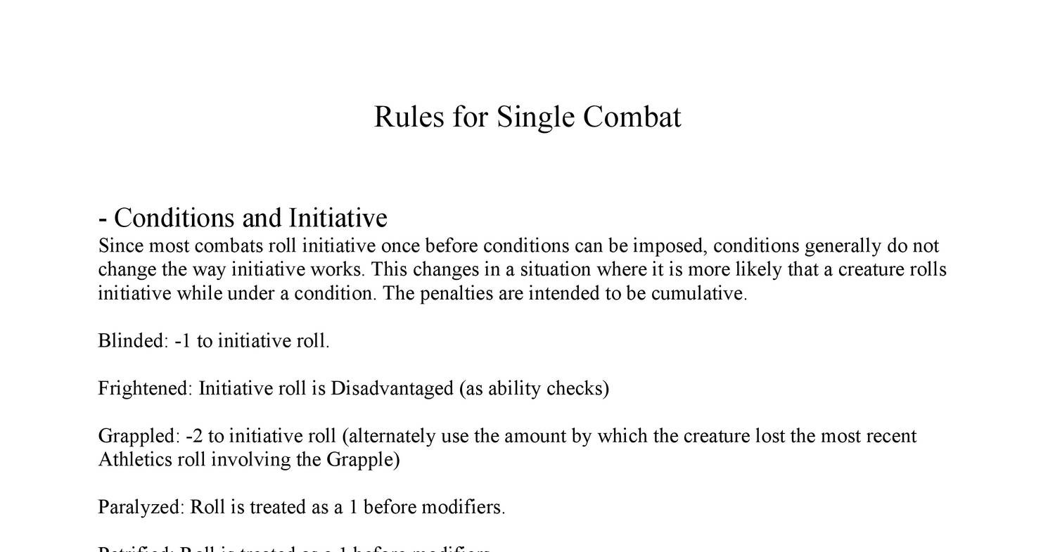 Single Combat.pdf | DocDroid