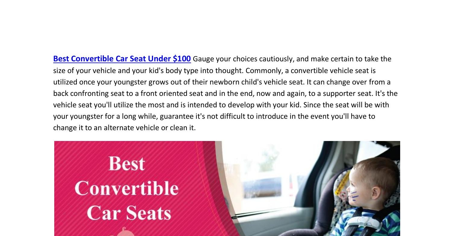 Best Convertible Car Seat Under 100 Review.pdf DocDroid