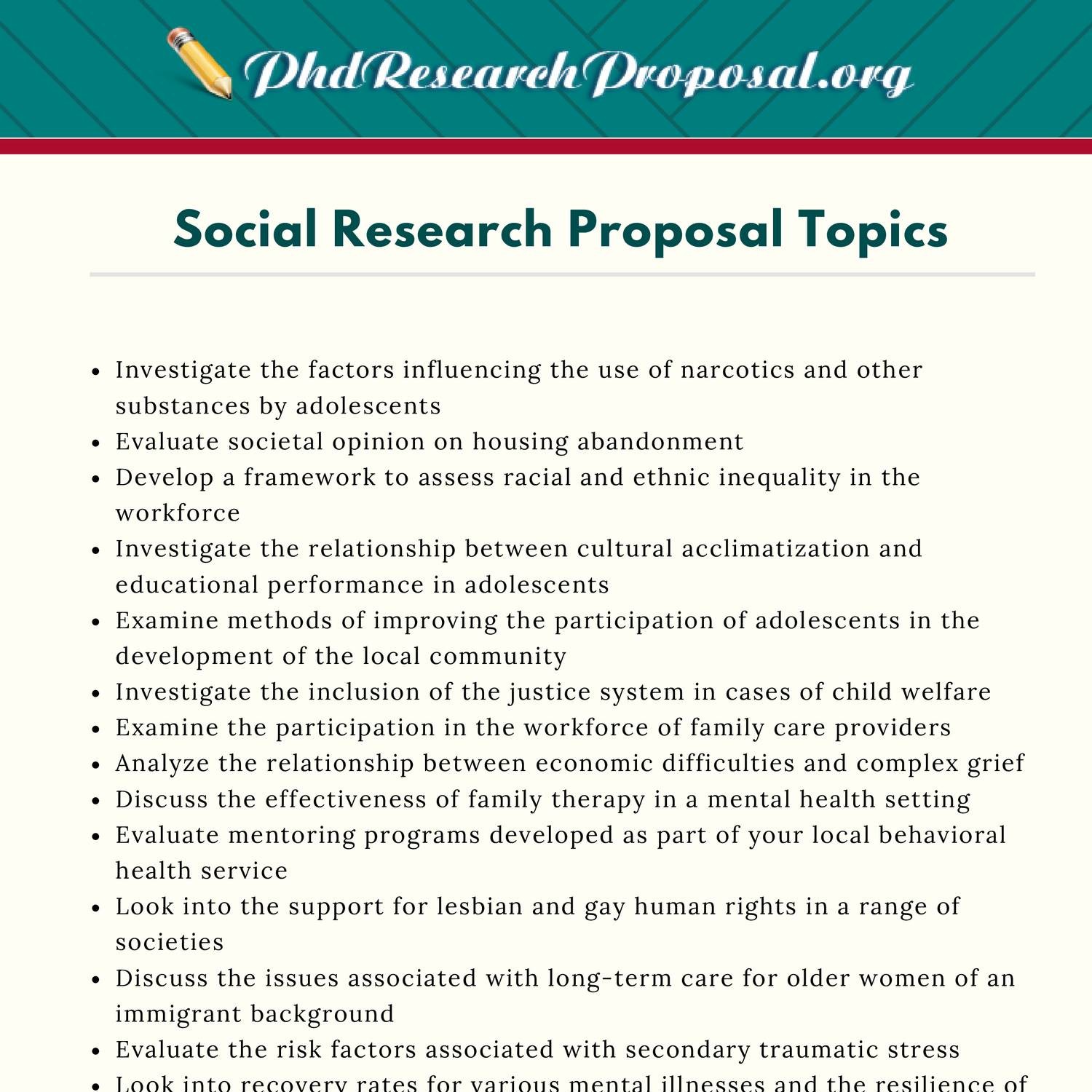 dissertation topics for social work students