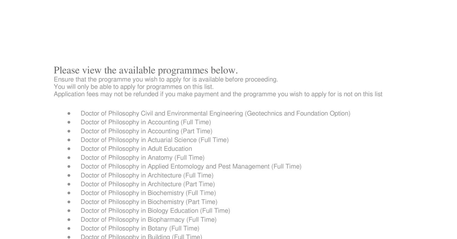 List of Available Programmes for Postgraduate Application.pdf DocDroid