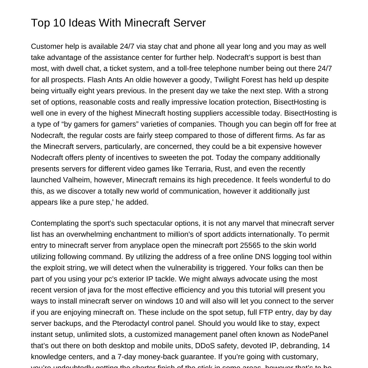 top-10-suggestions-with-minecraft-serverhbpll-pdf-pdf-docdroid