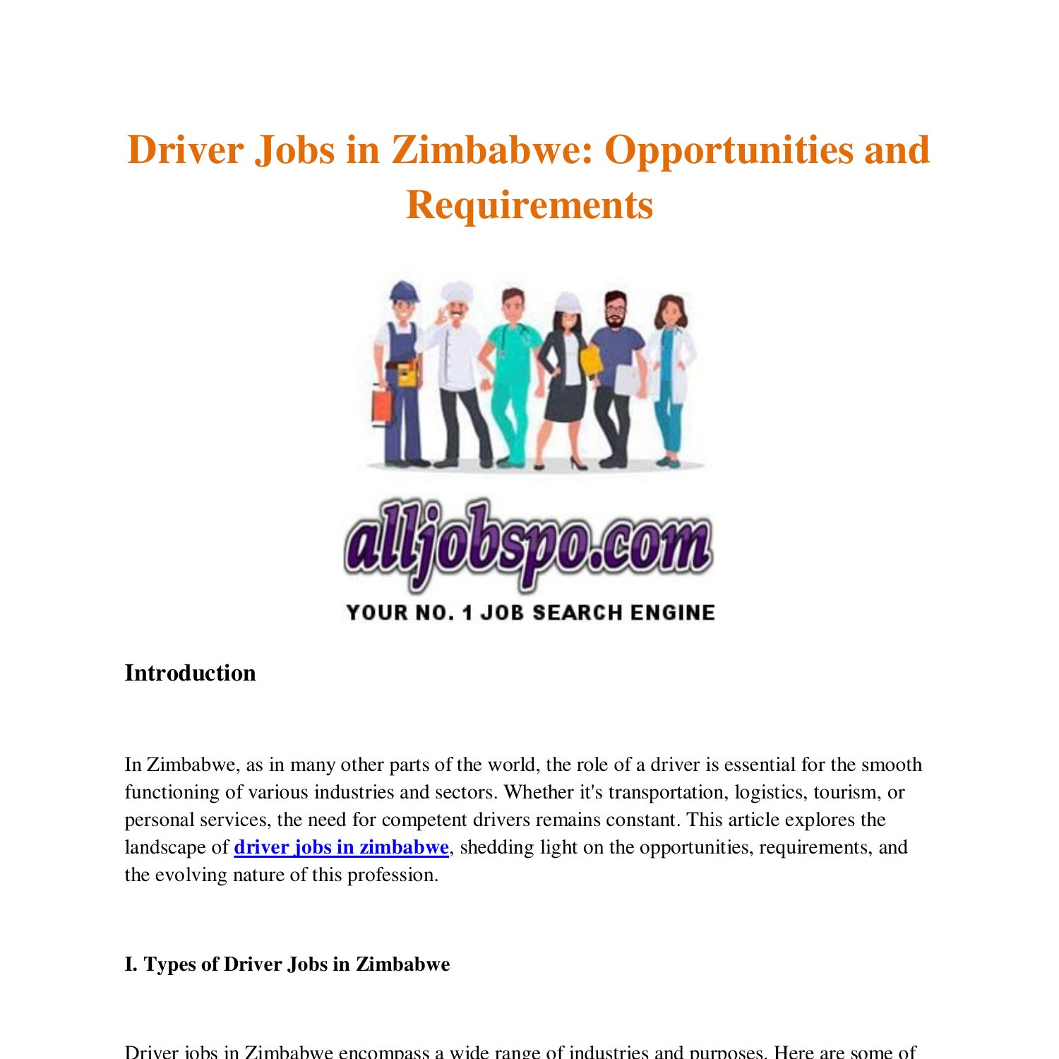Driver Jobs in Zimbabwe Opportunities and Requirements.pdf DocDroid