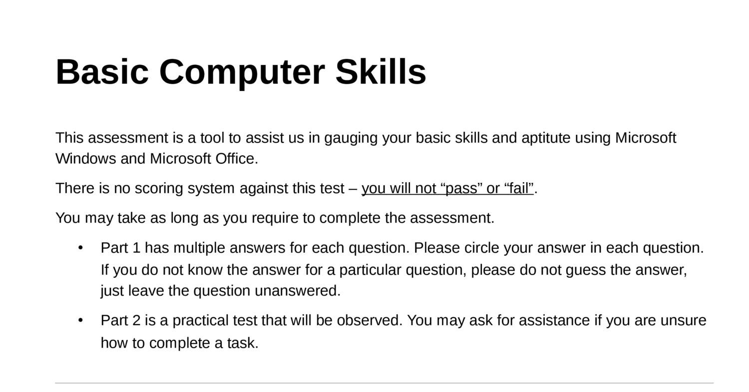 Test of the Self Assessment Strategies for Creating Your Personal