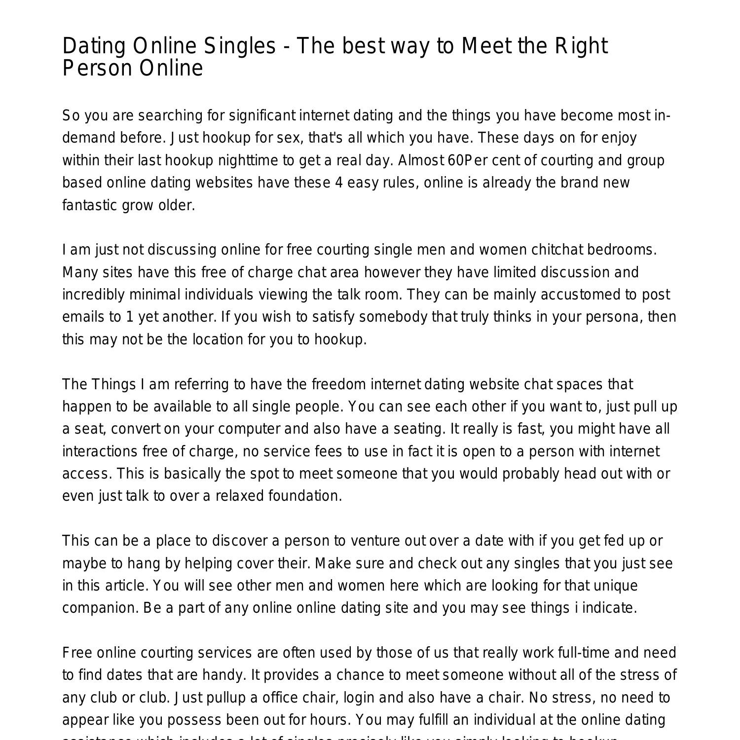 Dating online internet 97 Surprising