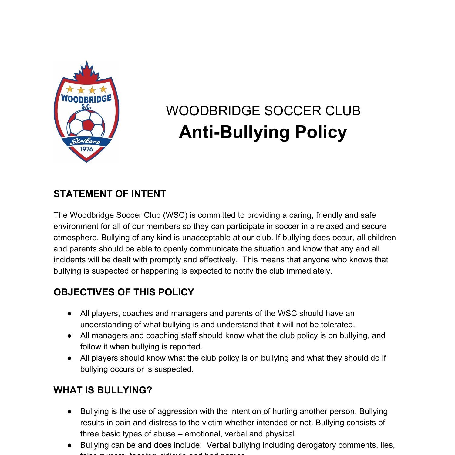 anti bullying research paper pdf
