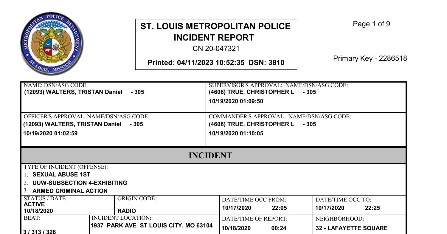 Incident Report.pdf | DocDroid