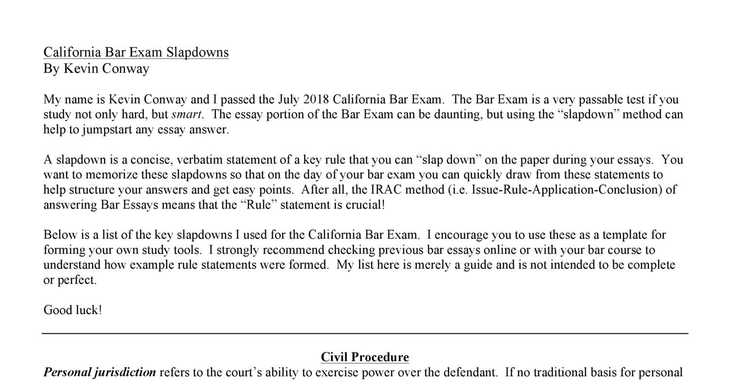 California Bar Exam Slapdowns by Kevin Conway.pdf DocDroid