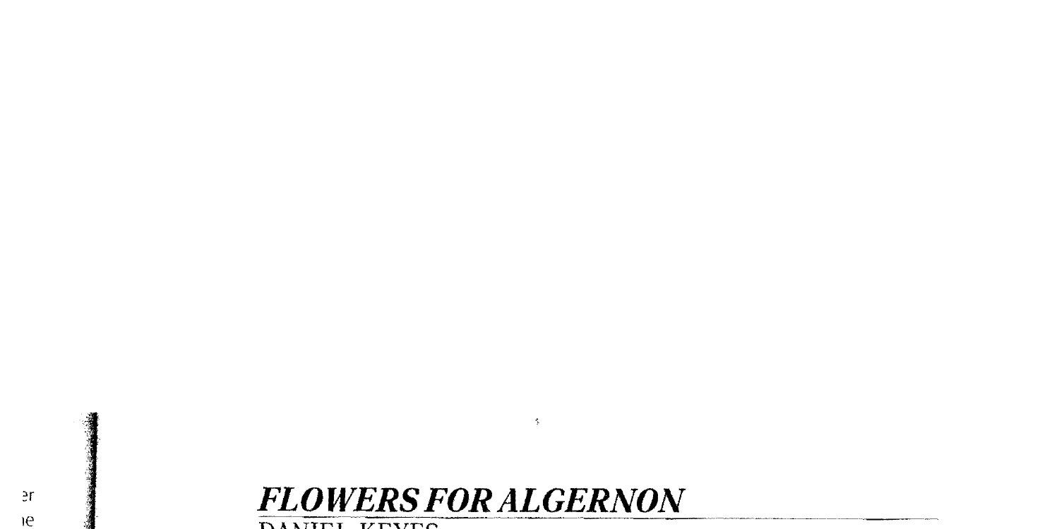 Flowers For Algernon Text Pdf Best Flower Site