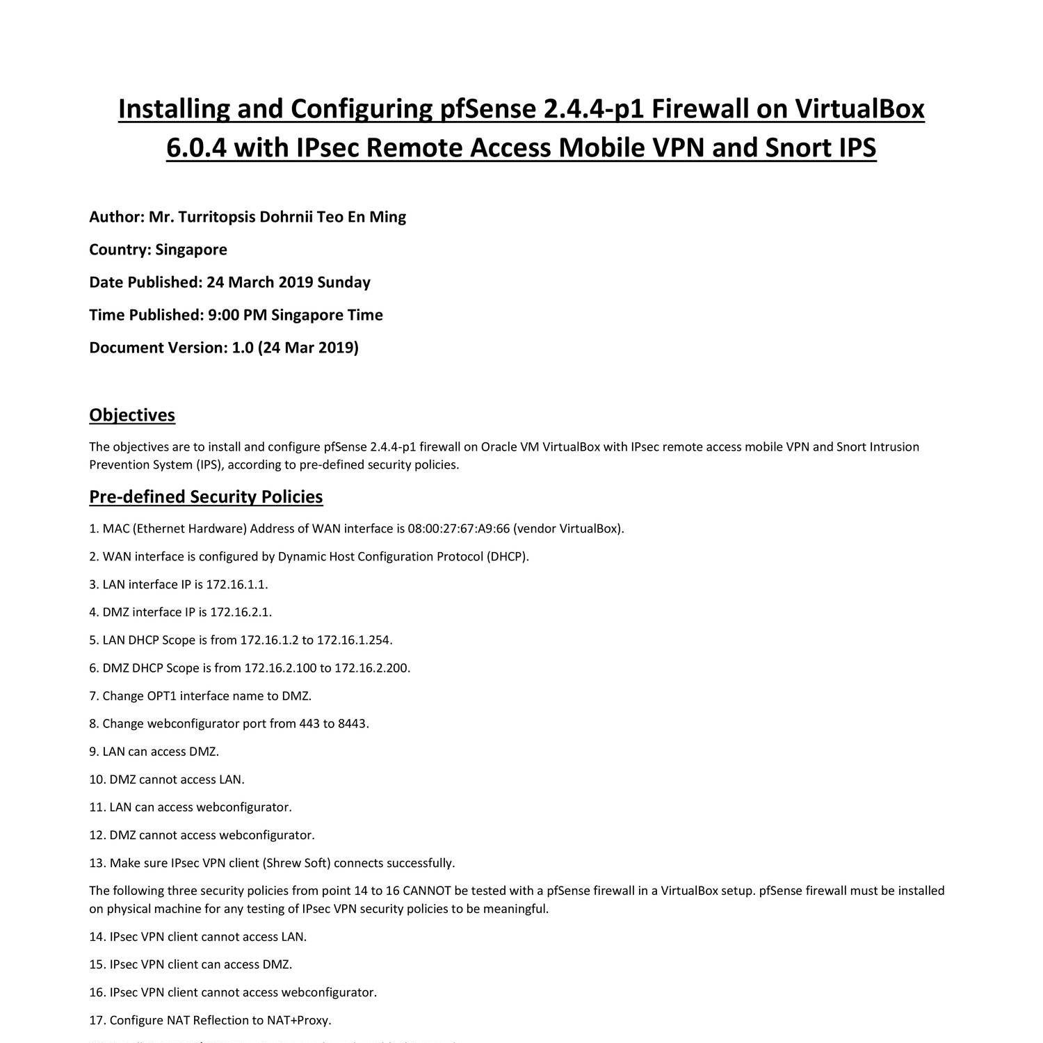 Pfsense Manual Pdf | Documentation PFSENSE – FPYFD