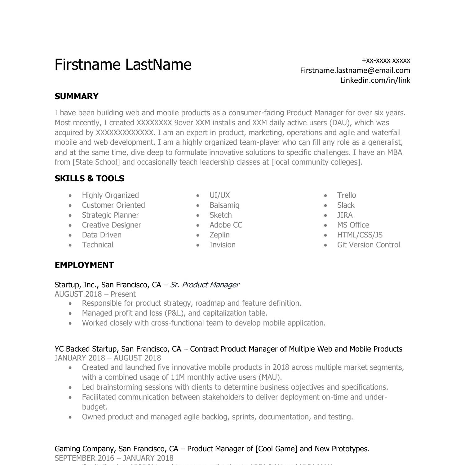 Technical project manager resume sample download picture