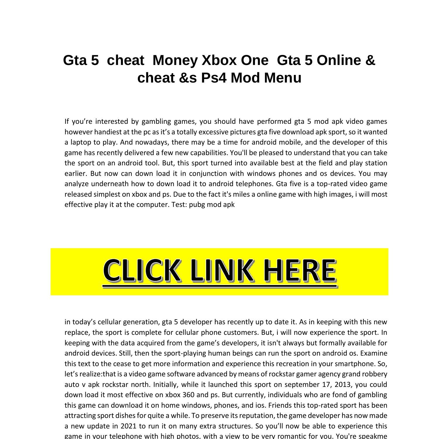 Gta 5 Online cheat Ps4 Mod Menu.pdf