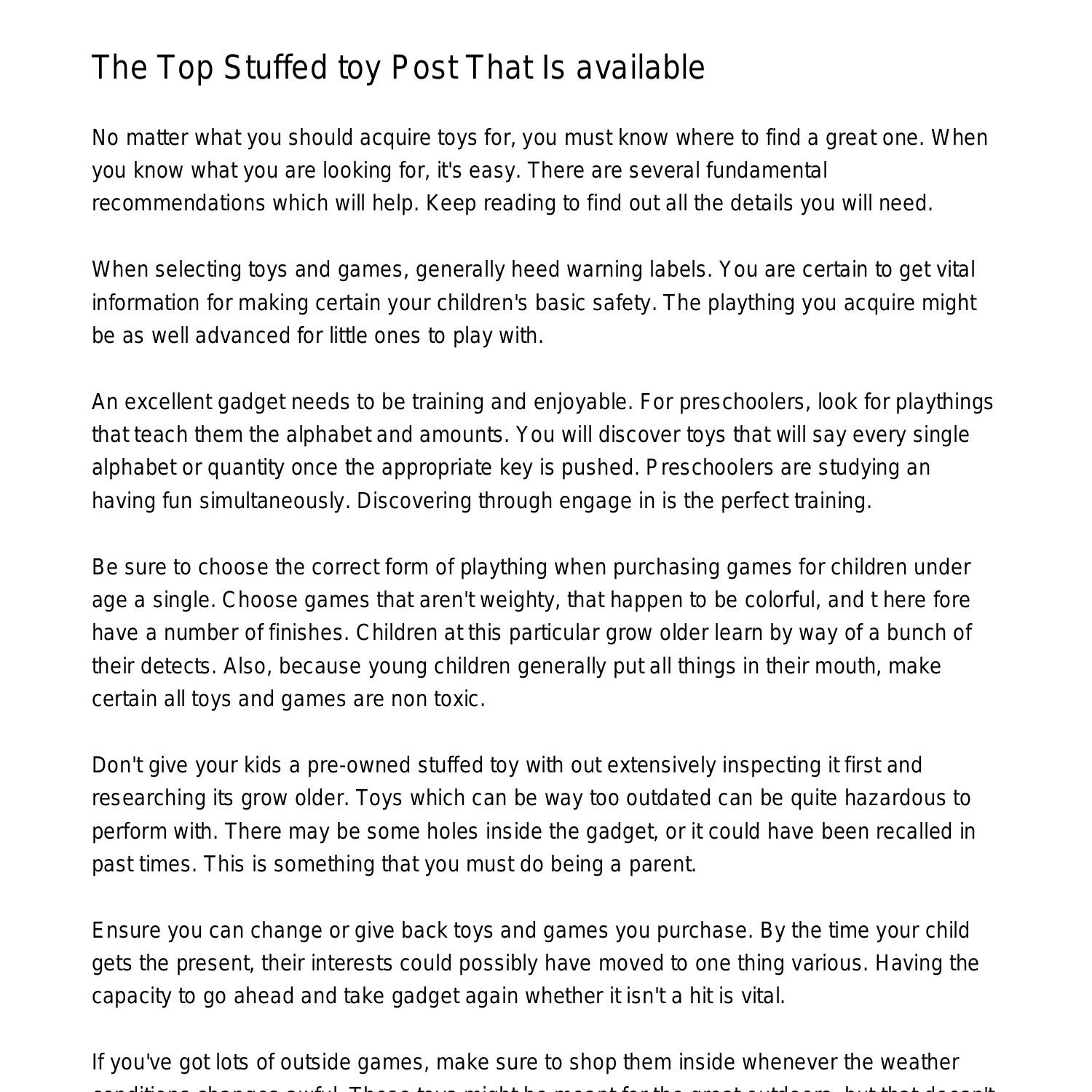 The Main Plaything Article That Existsbfwty.pdf.pdf DocDroid