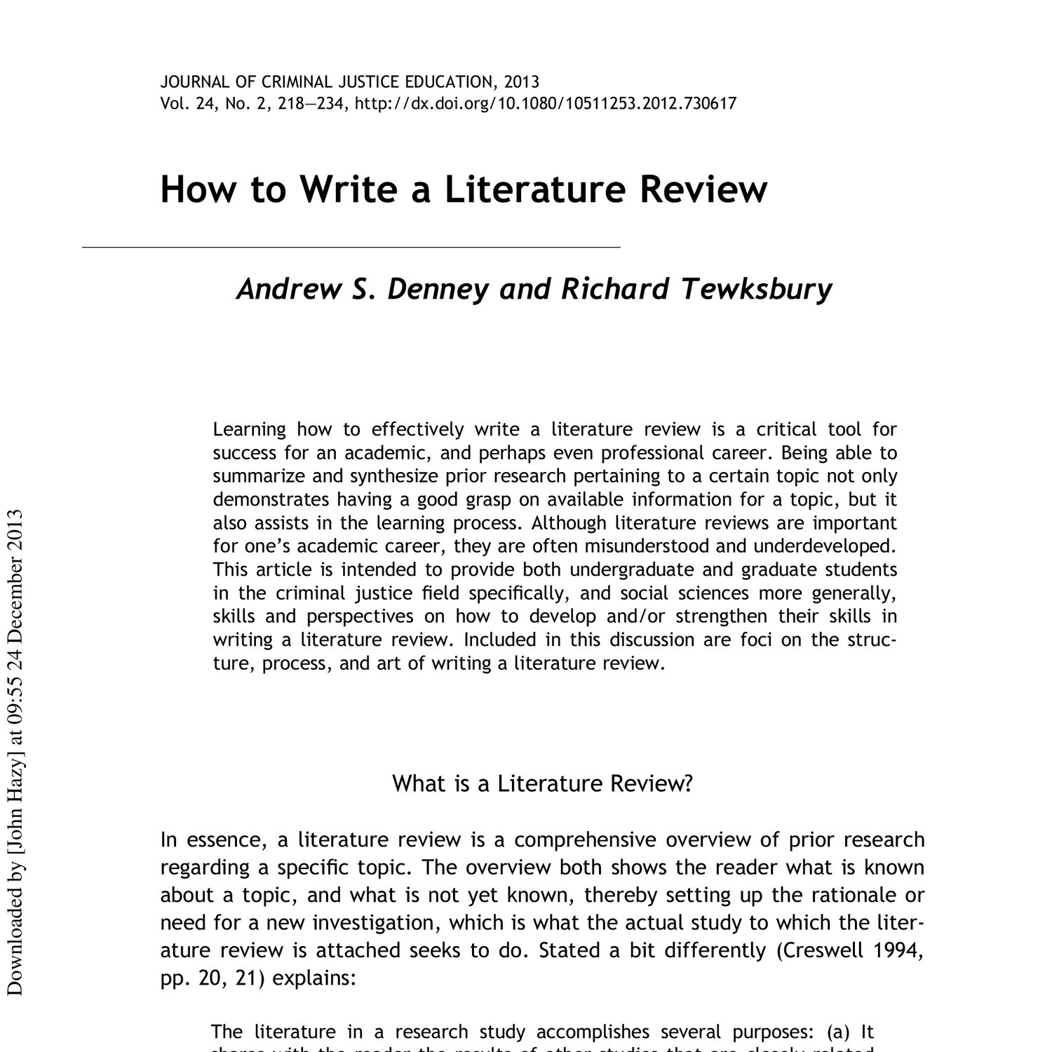 literature review book pdf