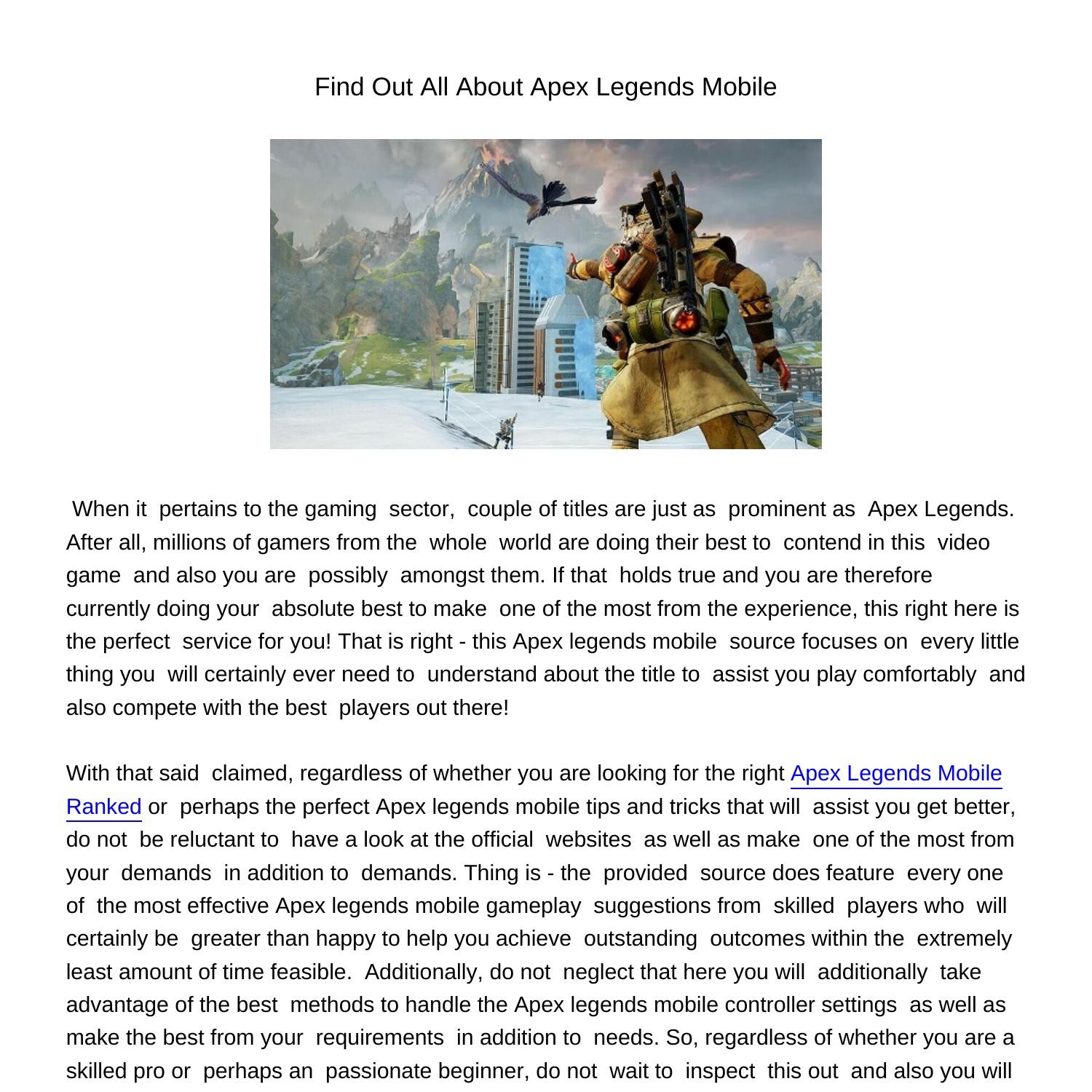 FindOutAllAboutApexLegendsMobile824.pdf | DocDroid