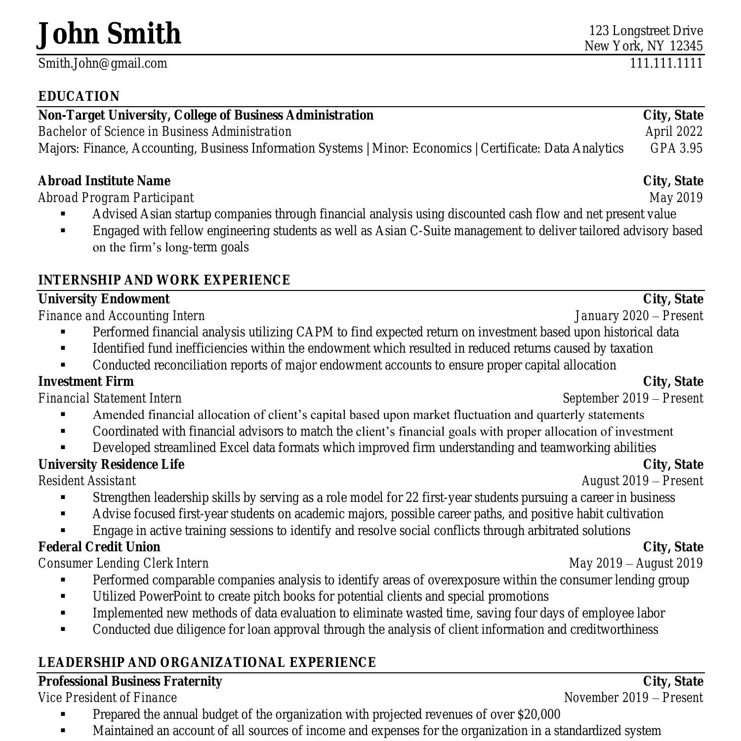good resume template reddit