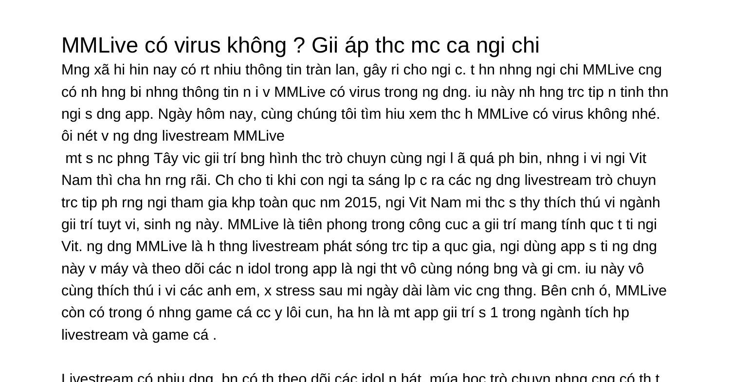 Gái Xinh Live MMLive - Xu Hướng Giải Trí Trực Tuyến Mới Nổi Đang Gây Bão Trong Thị Trường