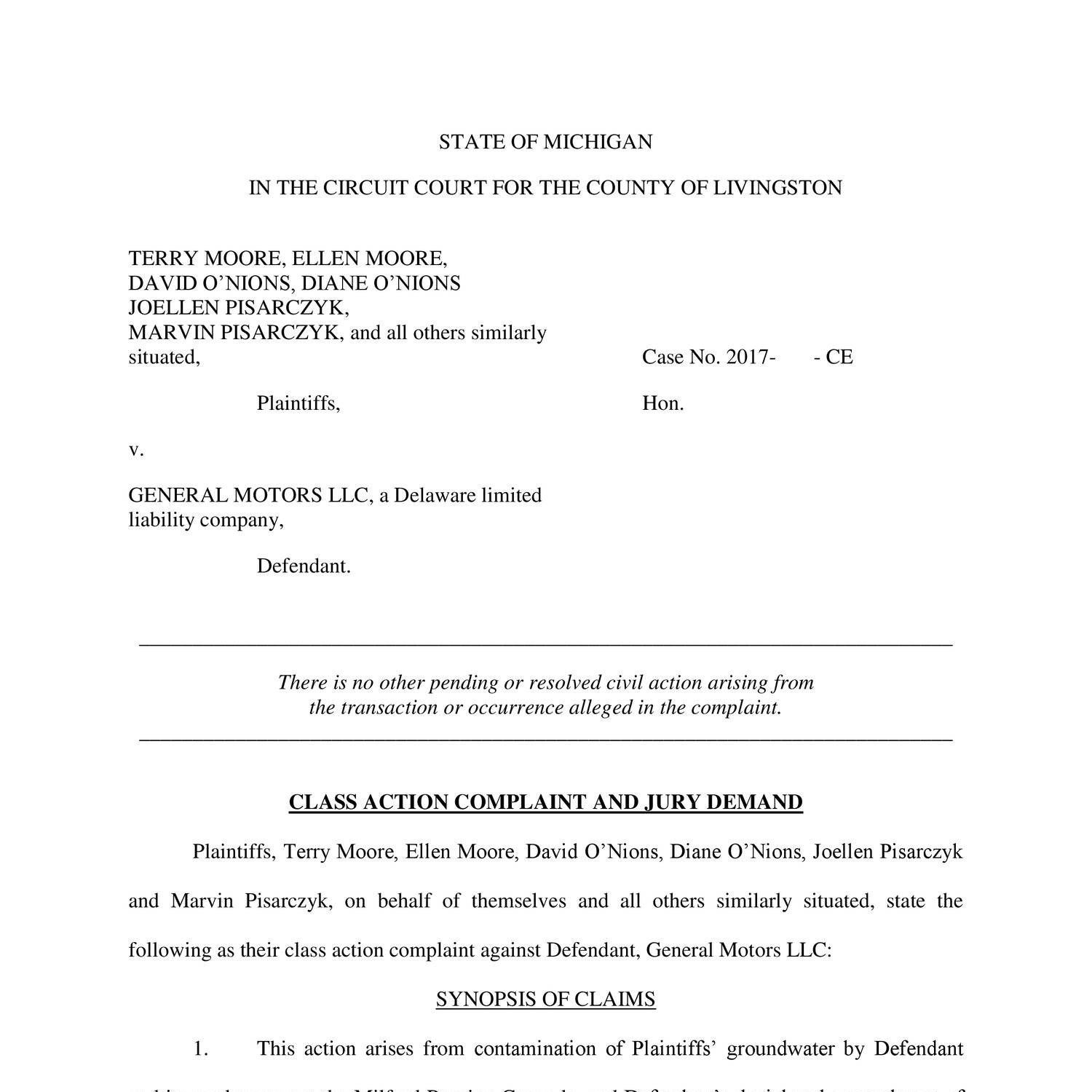 GM water contamination lawsuit.pdf DocDroid