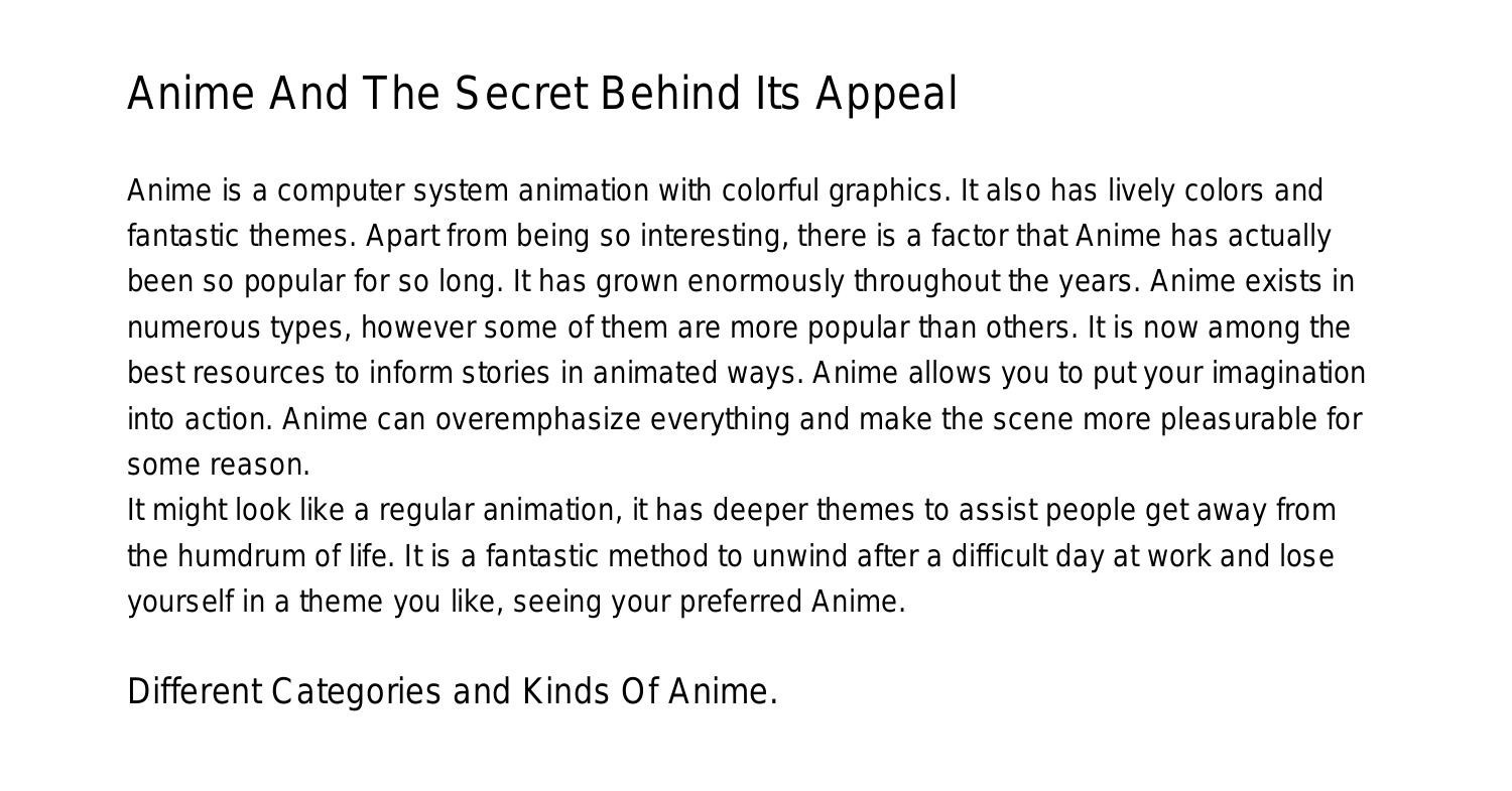 Anime And The Secret Behind Its Appealfdrzp.pdf.pdf  DocDroid