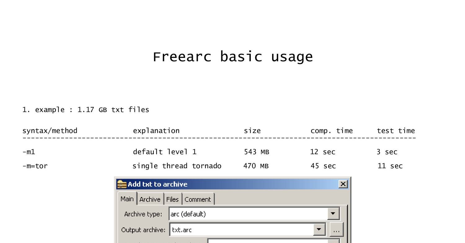 Freearc basic usage.pdf | DocDroid