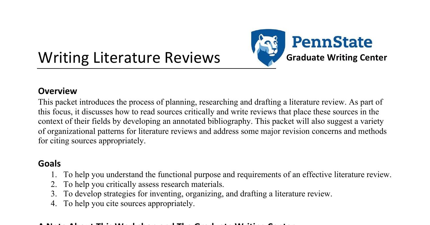 What is a literature review image