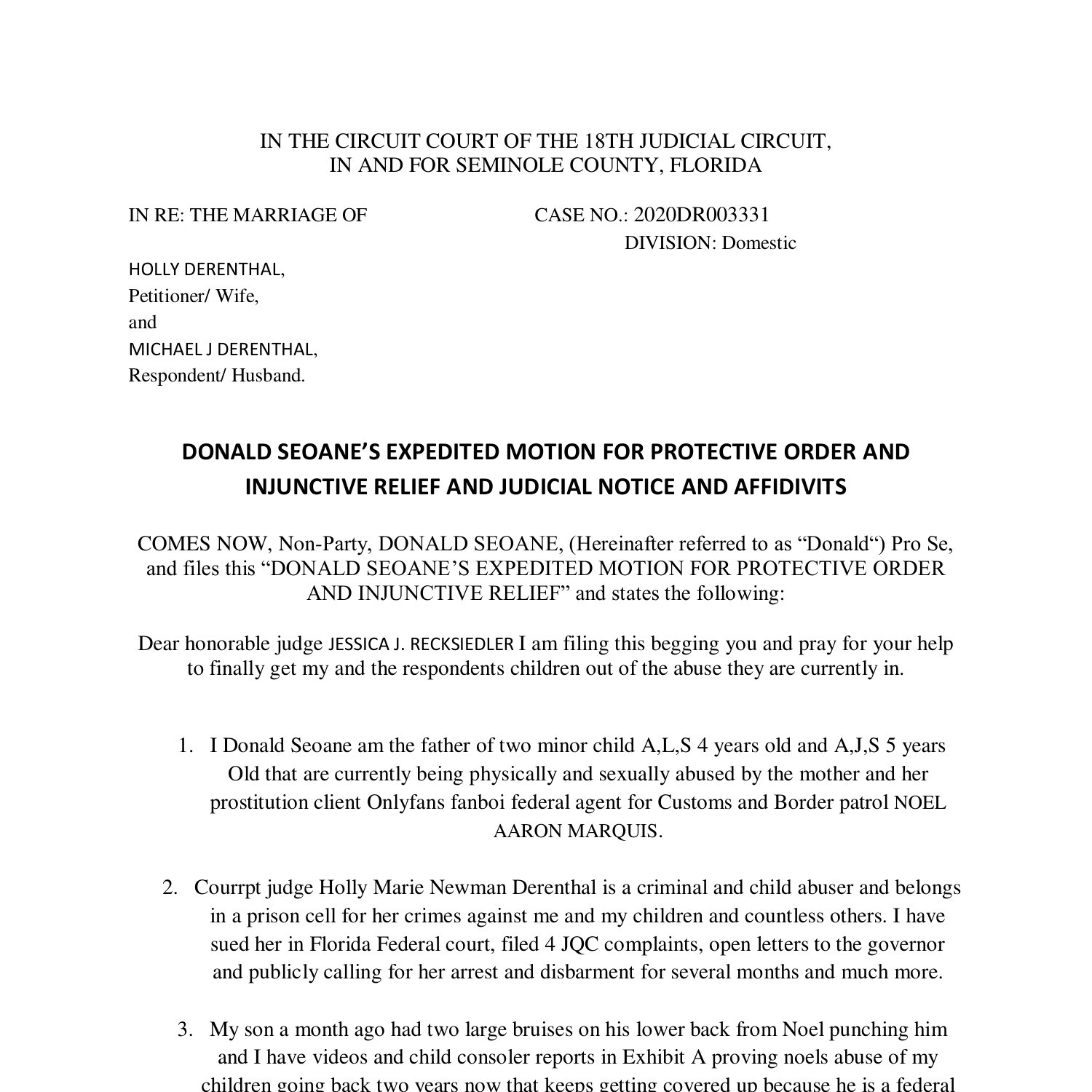 Derenthal divorce case motion.pdf | DocDroid
