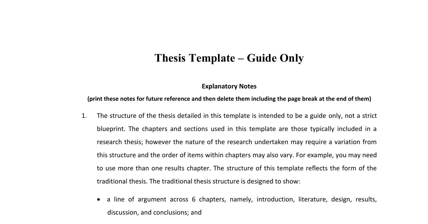 Thesis Template Pdf Docdroid