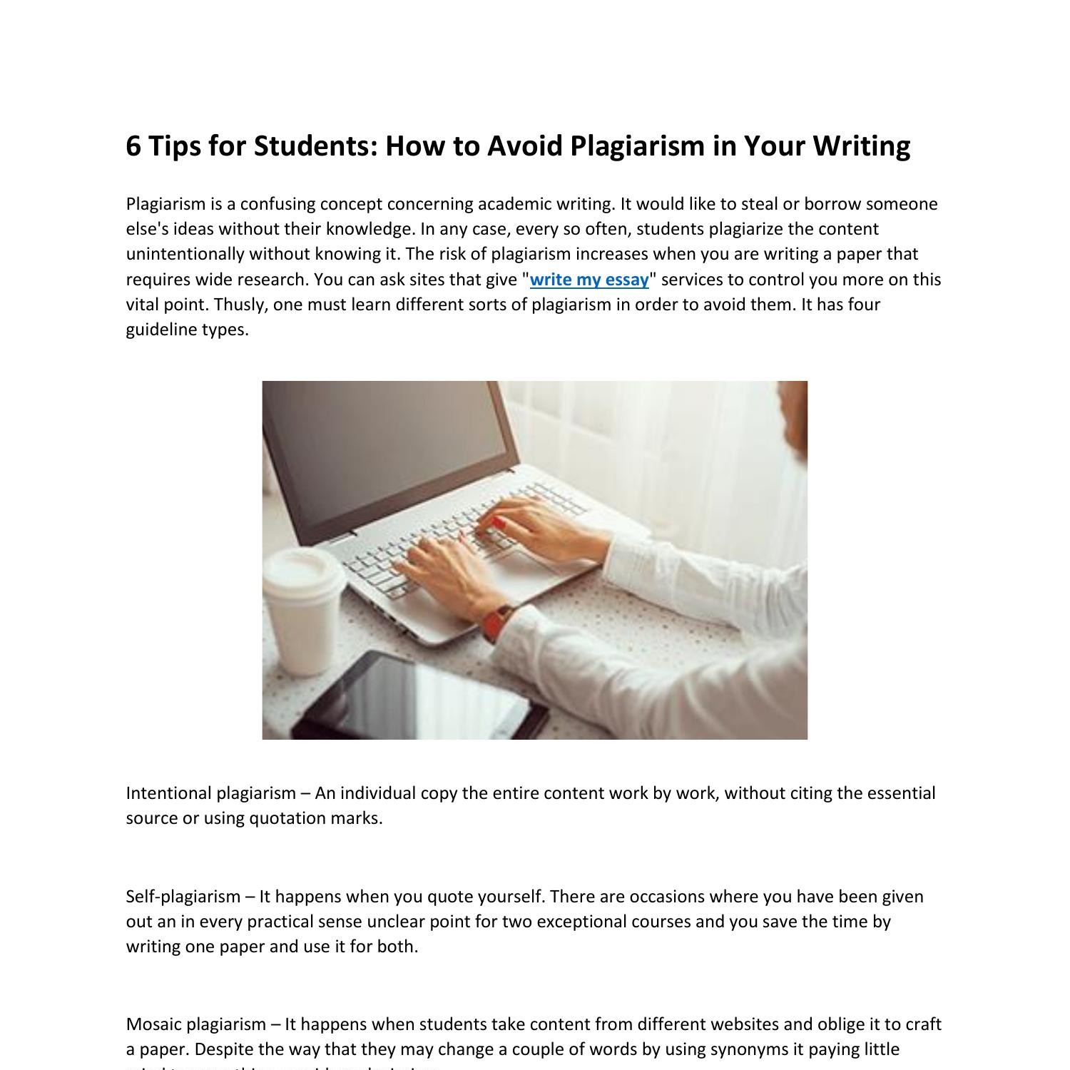 6 Tips for Students How to Avoid Plagiarism in Your Writing.docx | DocDroid