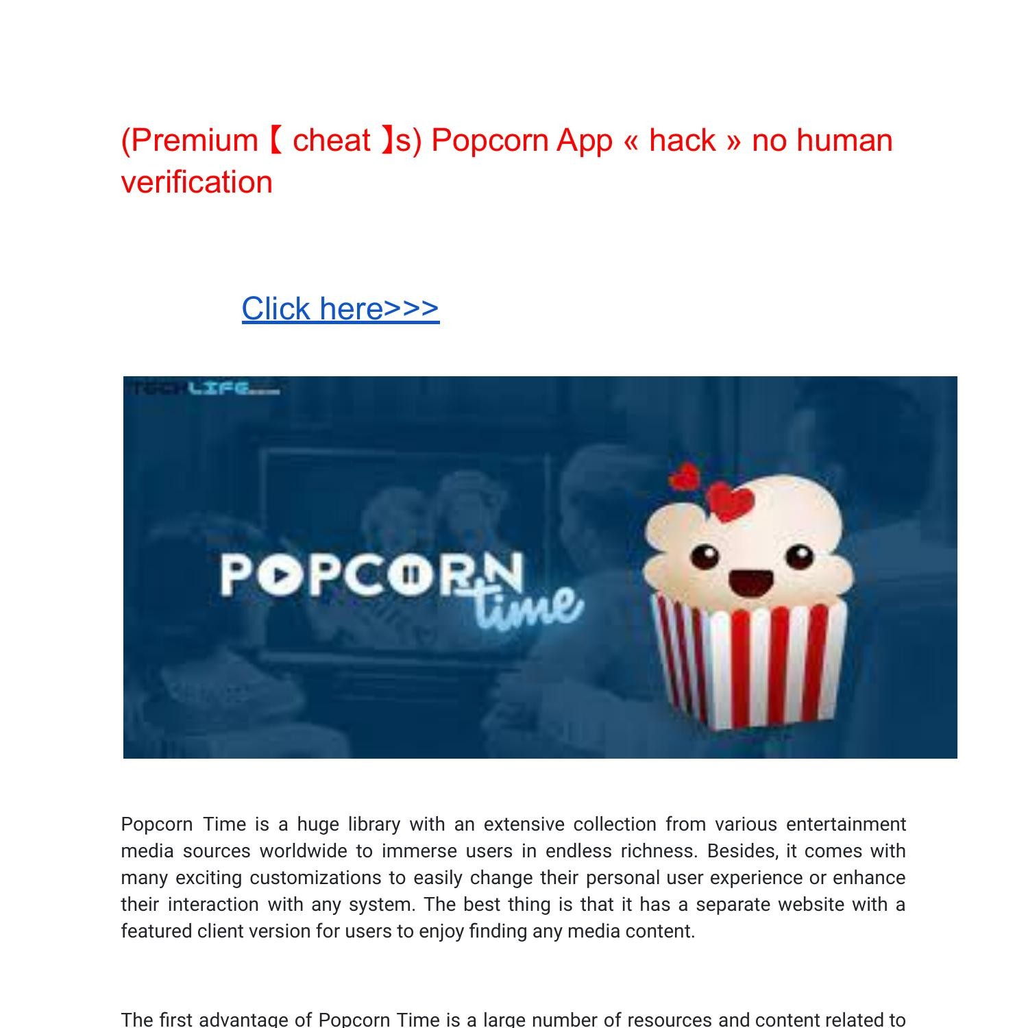 (Premium 【 cheat 】s) Popcorn App « hack » no human verification.pdf