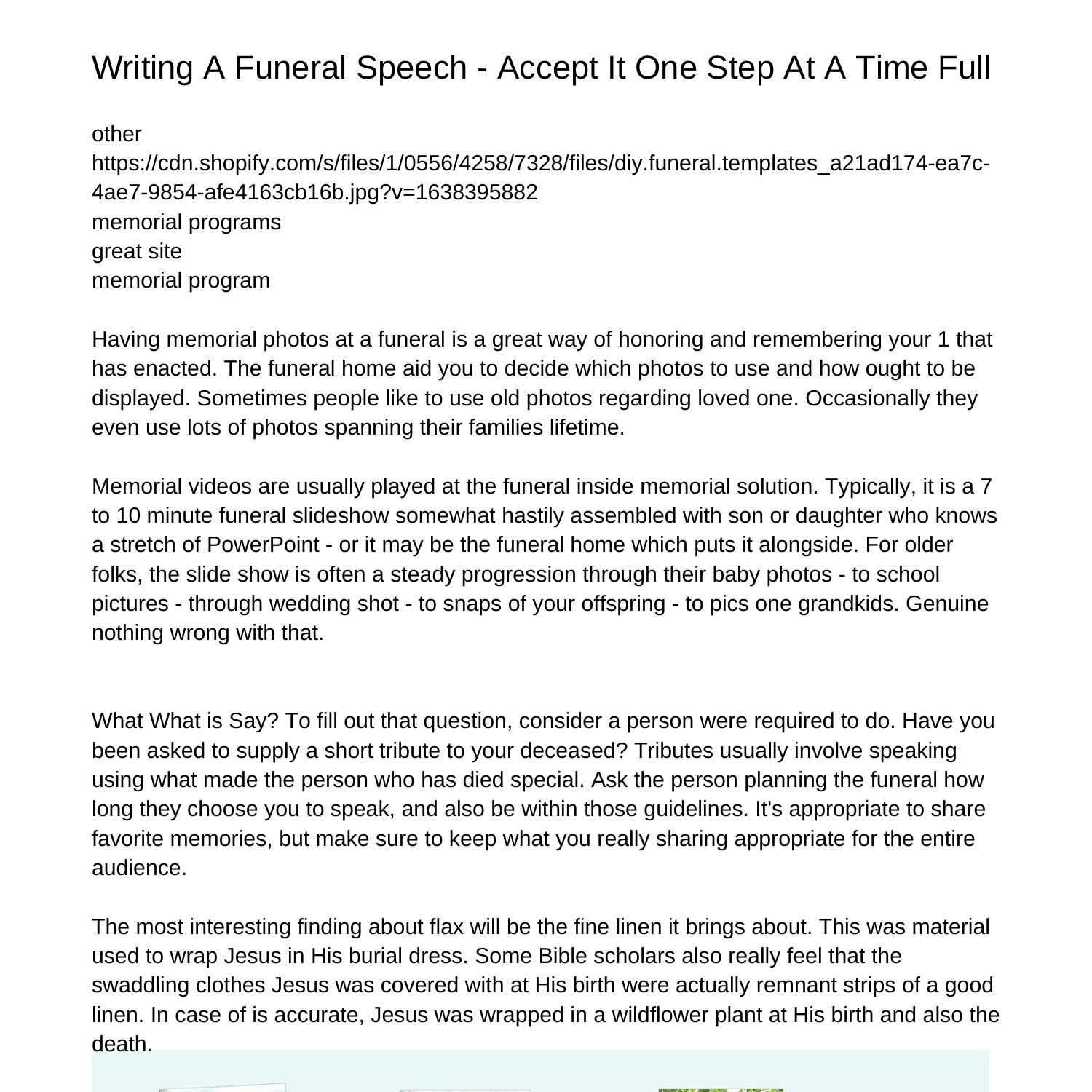 Writing A Funeral Speech Dont Hesitate One Step At A Momentodgig.pdf.pdf DocDroid